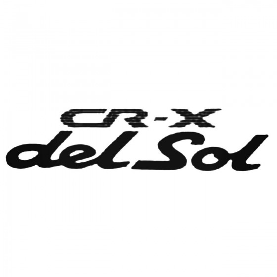Cr X Del Sol Decal Sticker