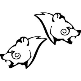 Skyrim Stormcloak Stickers – Bear Emblem Decals (2-Pack)