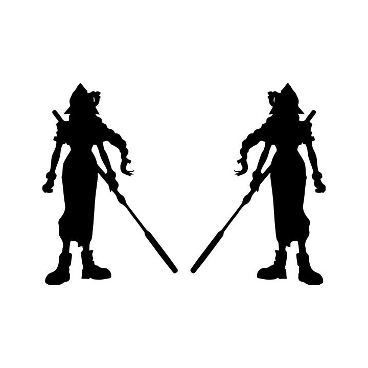 Final Fantasy VII Aerith Stickers – FF7 Remake Decals (2-Pack)