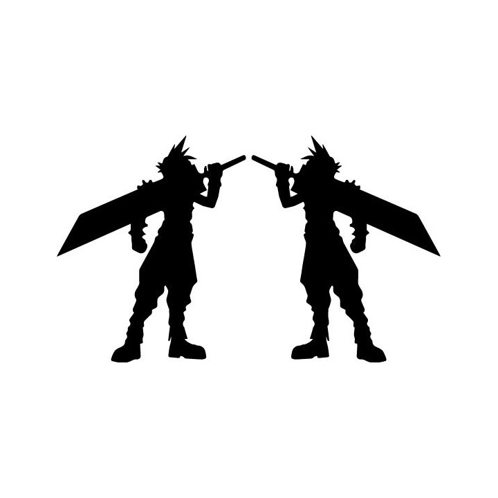 Final Fantasy VII Cloud Strife Stickers – FFVII (2-Pack)