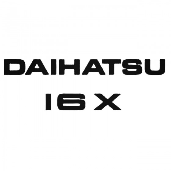 Daihatsu 16x Decal Sticker