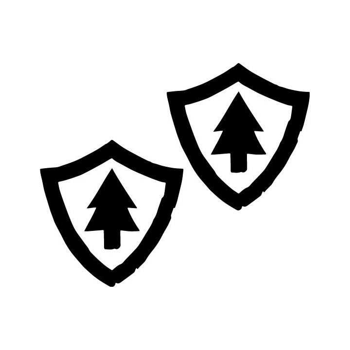 Firewatch Stickers – Park Ranger Shield Decals (2-Pack)