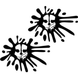 COD Ghost Skull Splat Stickers – MW Task Force 141 (2-Pack)