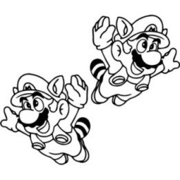 Raccoon Mario Stickers – Tanooki Suit SMB3 Decals (2-Pack)