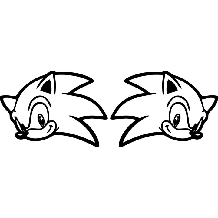 Sonic the Hedgehog Stickers – Classic Sega Decals (2-Pack)