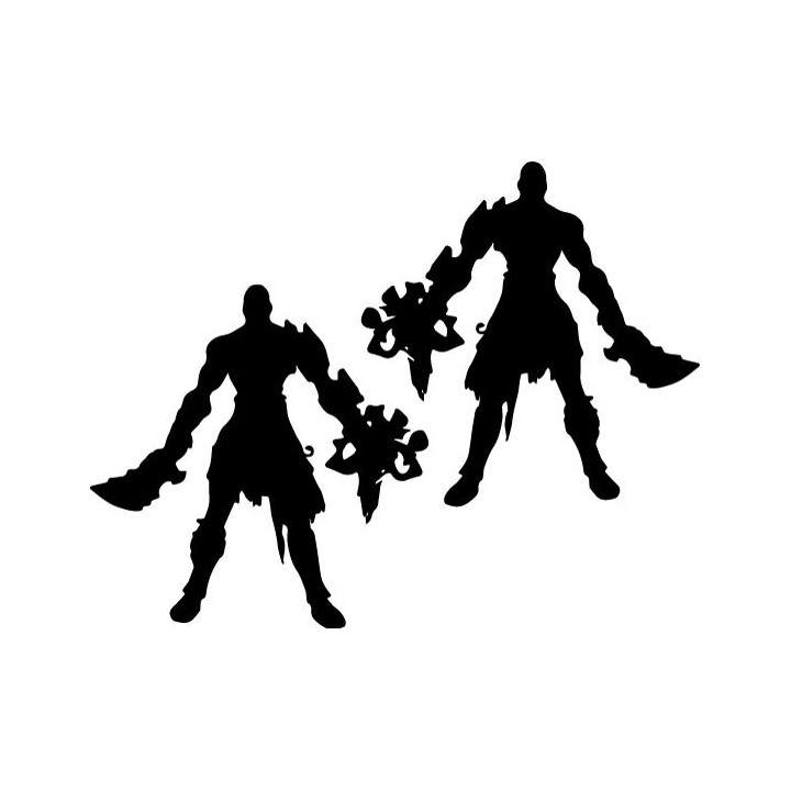 God of War Kratos Stickers – Blades of Chaos (2-Pack)