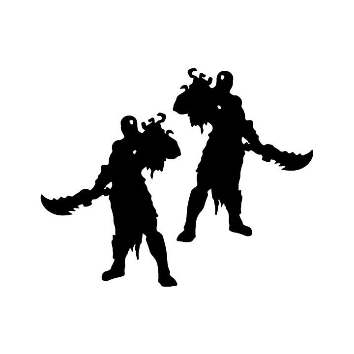 God of War Kratos Stickers – Blades of Chaos (2-Pack)