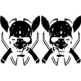 Halo Legendary Skull Stickers – UNSC Gaming Decals (2-Pack)