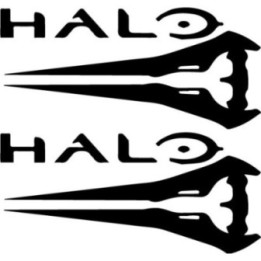 Halo Energy Sword Stickers – Gaming Decals (2-Pack)