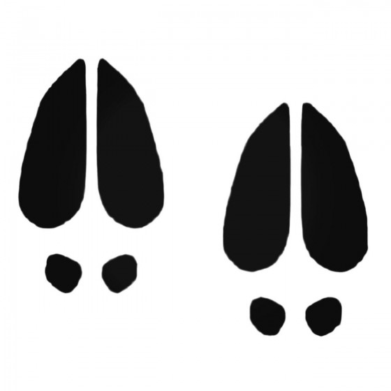 Deer Footprints Decal Sticker