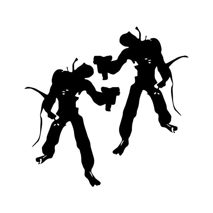 Halo Flood Combat Form Stickers – Gaming Decals (2-Pack)