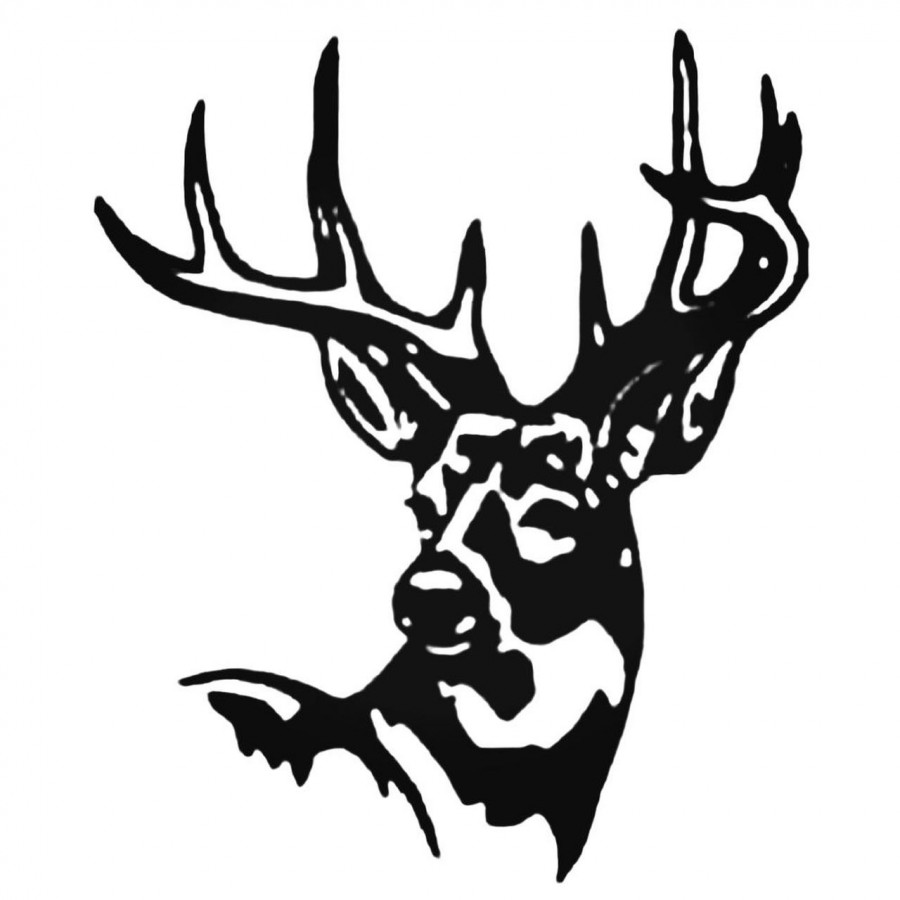 Buy Deer Head Style Style 1style 1 Decal Sticker Online