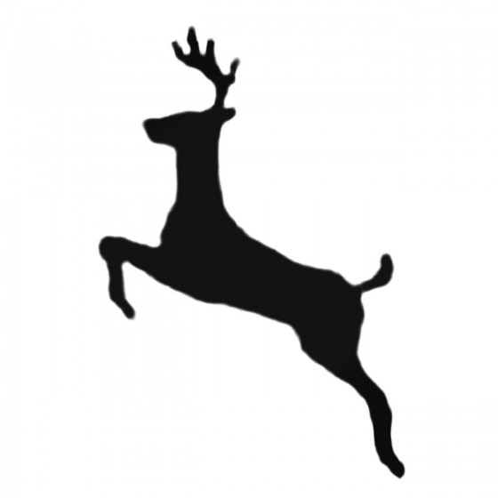 Deer Jumping Decal Sticker
