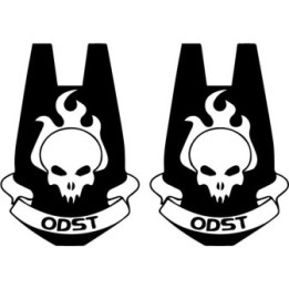 Halo ODST Stickers – Helljumper Decals (2-Pack)