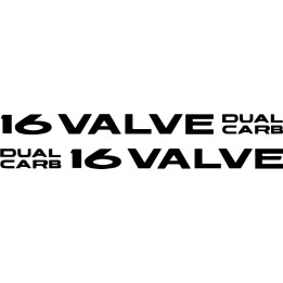 Buy 16 Valve Dual Carb Decal Sticker Online