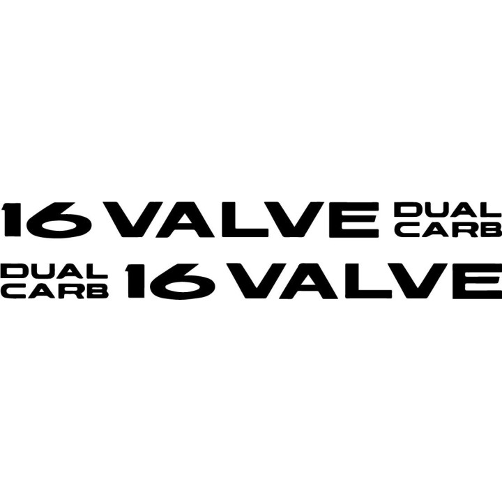 Buy 16 Valve Dual Carb Decal Sticker Online