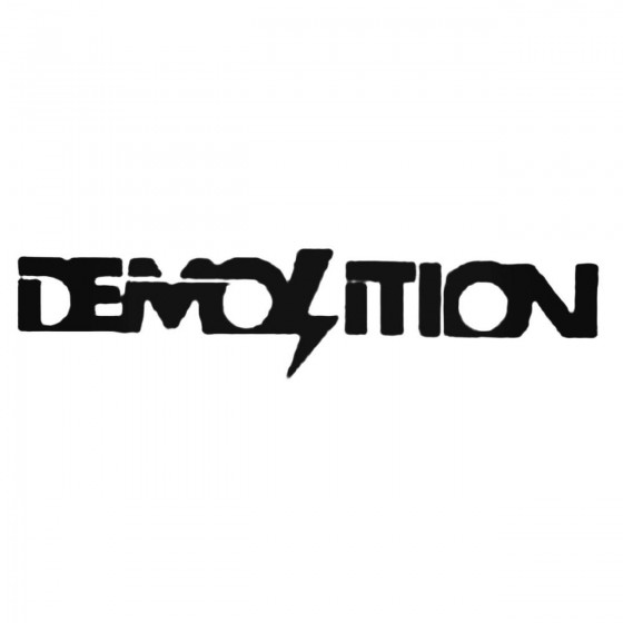 Demolition Bmx Text Decal...