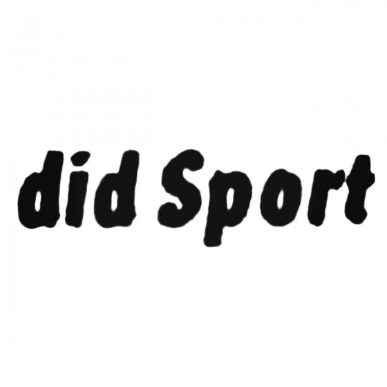 Did Sport Decal Sticker