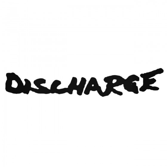 Discharge Decal Sticker