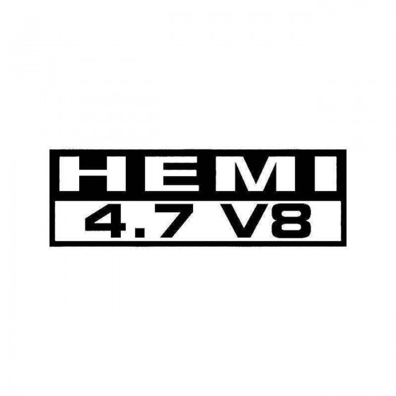Dodge Hemi V Vinyl Decal...