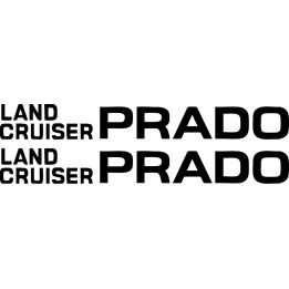 Toyota Land Cruiser Prado Stickers – 4x4 SUV Off-Road Vinyl Decals (2-Pack)