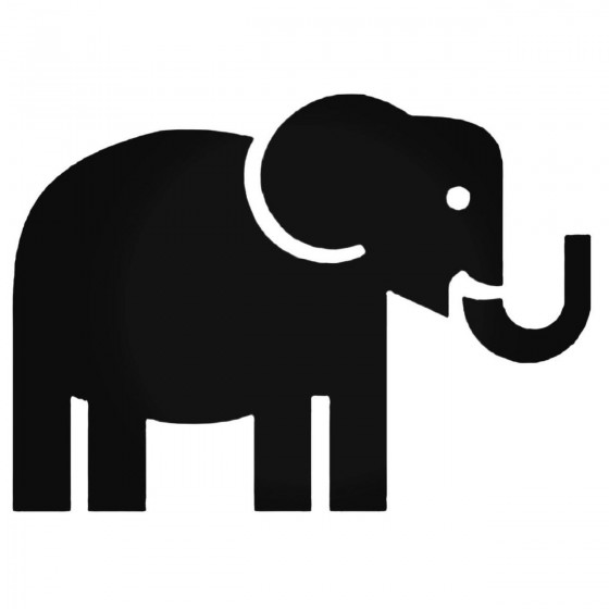 Elephant 2 Decal Sticker