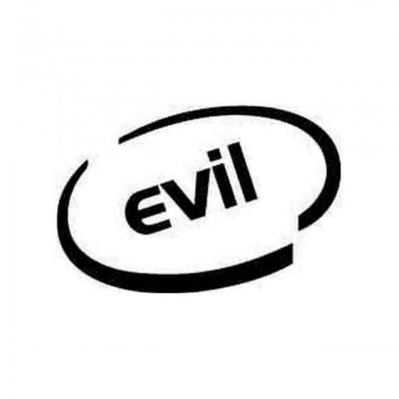 Evil Oval Decal Sticker