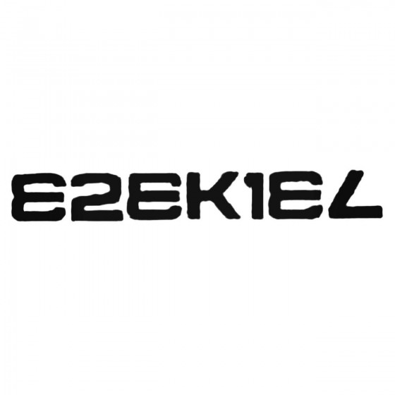 Ezekiel Text Decal Sticker