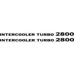 Buy Pajero Intercooler Turbo 2800 Vinyl Decal Sticker Online