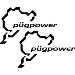 Buy Pugpower Nurburgring Decal Sticker Online