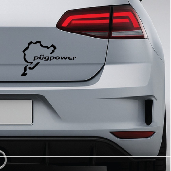 Buy Pugpower Nurburgring Decal Sticker Online