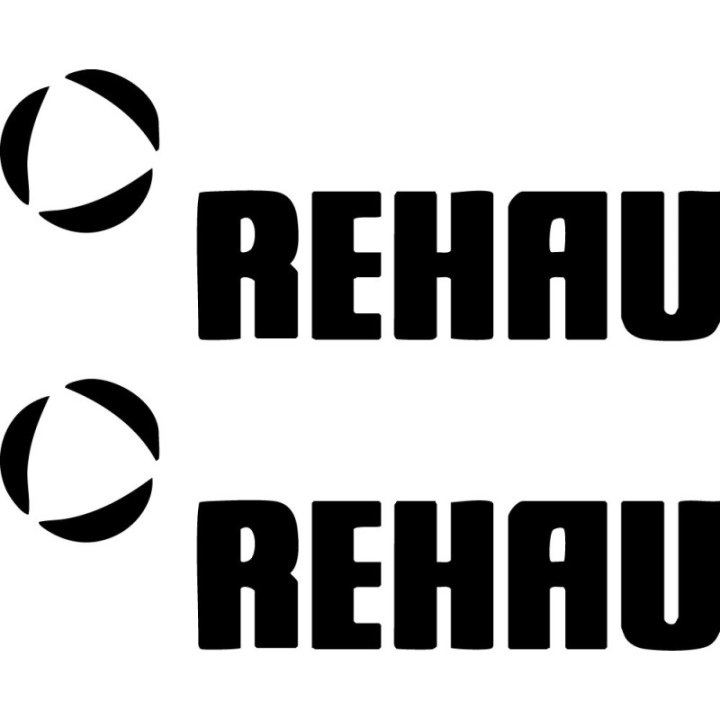 Rehau Polymer Stickers – Bumper Trim Automotive Decals (2-Pack)