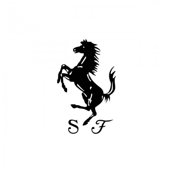 2x Ferrari Logo Sf Vinyl...