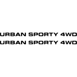 Buy Urban Sporty 4Wd Vinyl Decal Sticker Online