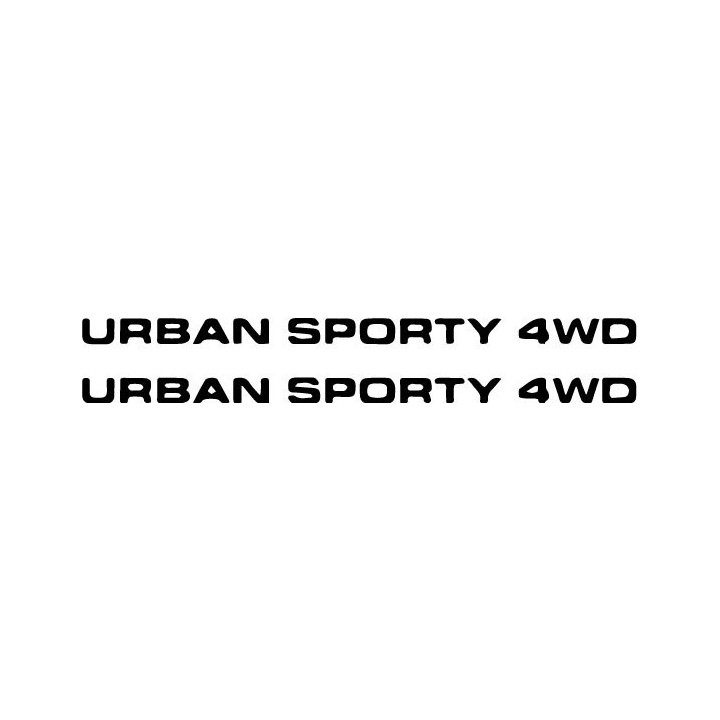 Buy Urban Sporty 4Wd Vinyl Decal Sticker Online