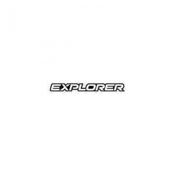 Ford Explorer Decal Sticker