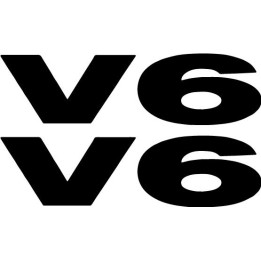 Buy V6 Vinyl Decal Sticker Online