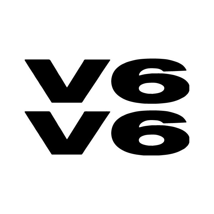 Buy V6 Vinyl Decal Sticker Online