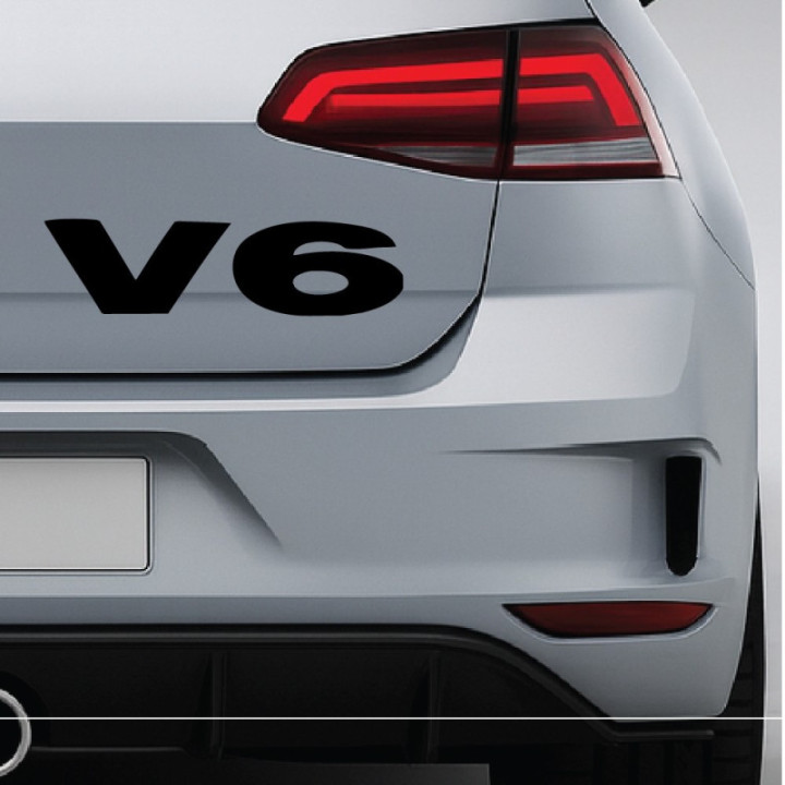 Buy V6 Vinyl Decal Sticker Online