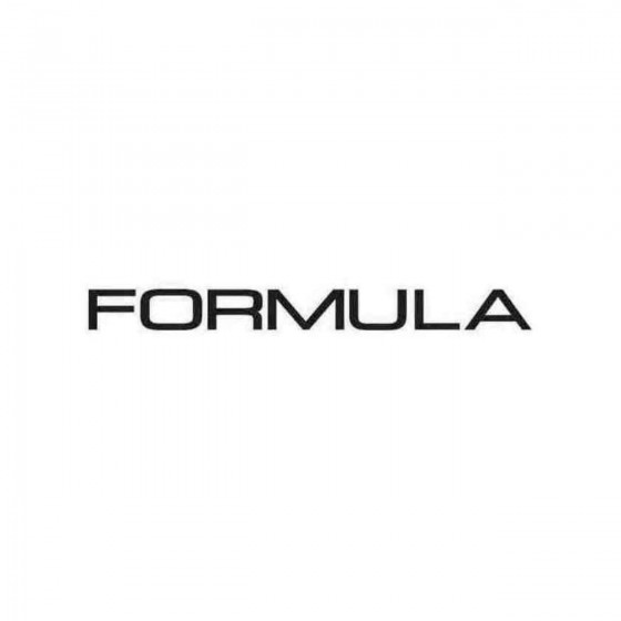 Formula Graphic Decal Sticker