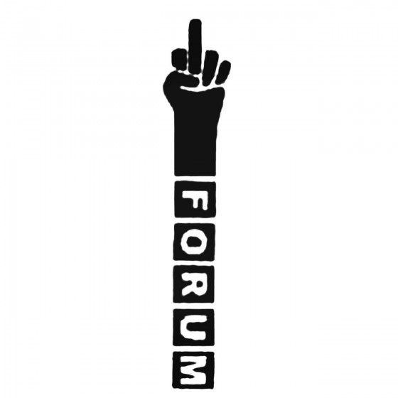 Forum Finger Decal Sticker