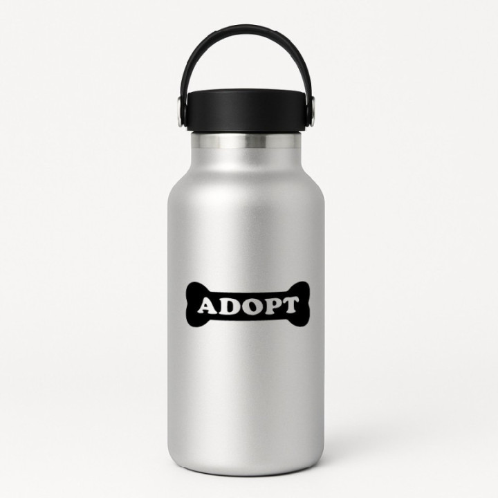 Buy Adopt Dog Love Bone Decal Sticker Online