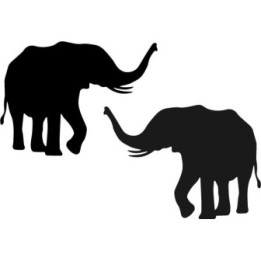 Buy African Elephant Decal Sticker Online