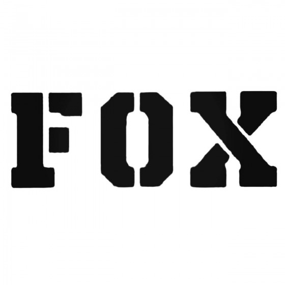 Fox Racing Stencil Text...