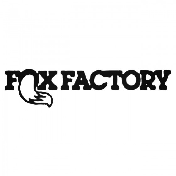 Fox Shocks Factory Decal...