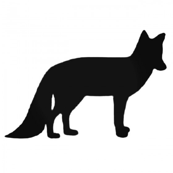 Fox Silhouette Decal Sticker