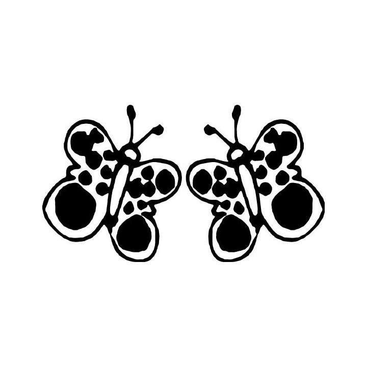 Butterfly Art Stickers – Spotted Wing Decals (2-Pack)