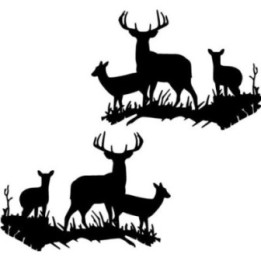 Buy Deer Family Wildlfie Decal Sticker Style 2 Vinyl Decal Sticker Online