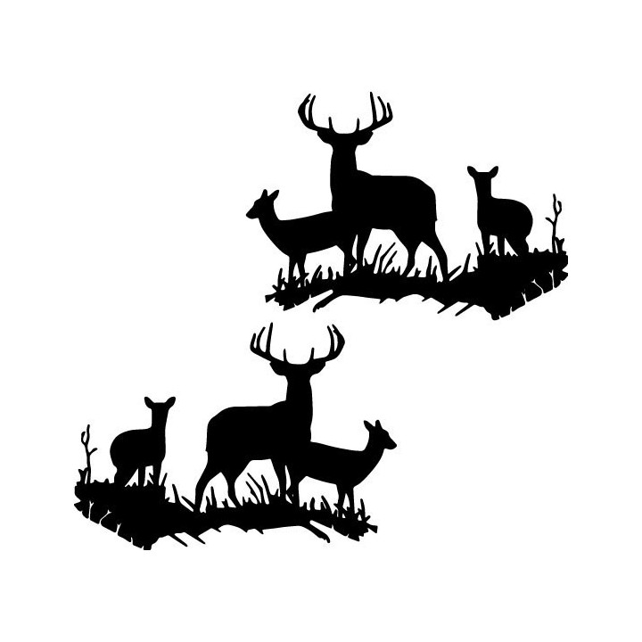 Buy Deer Family Wildlfie Decal Sticker Style 2 Vinyl Decal Sticker Online