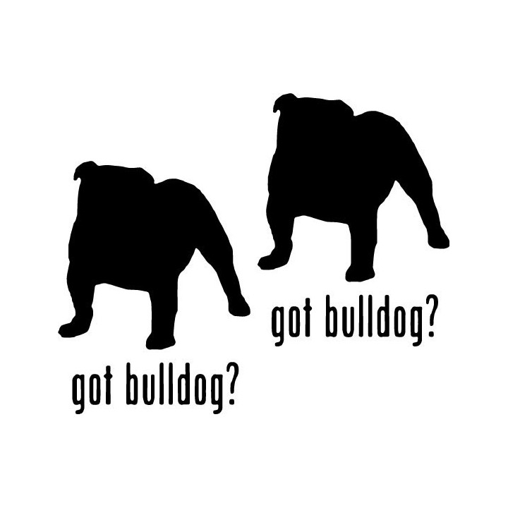 Buy Got Bulldog Dog Decal Sticker 1 Vinyl Decal Sticker Online